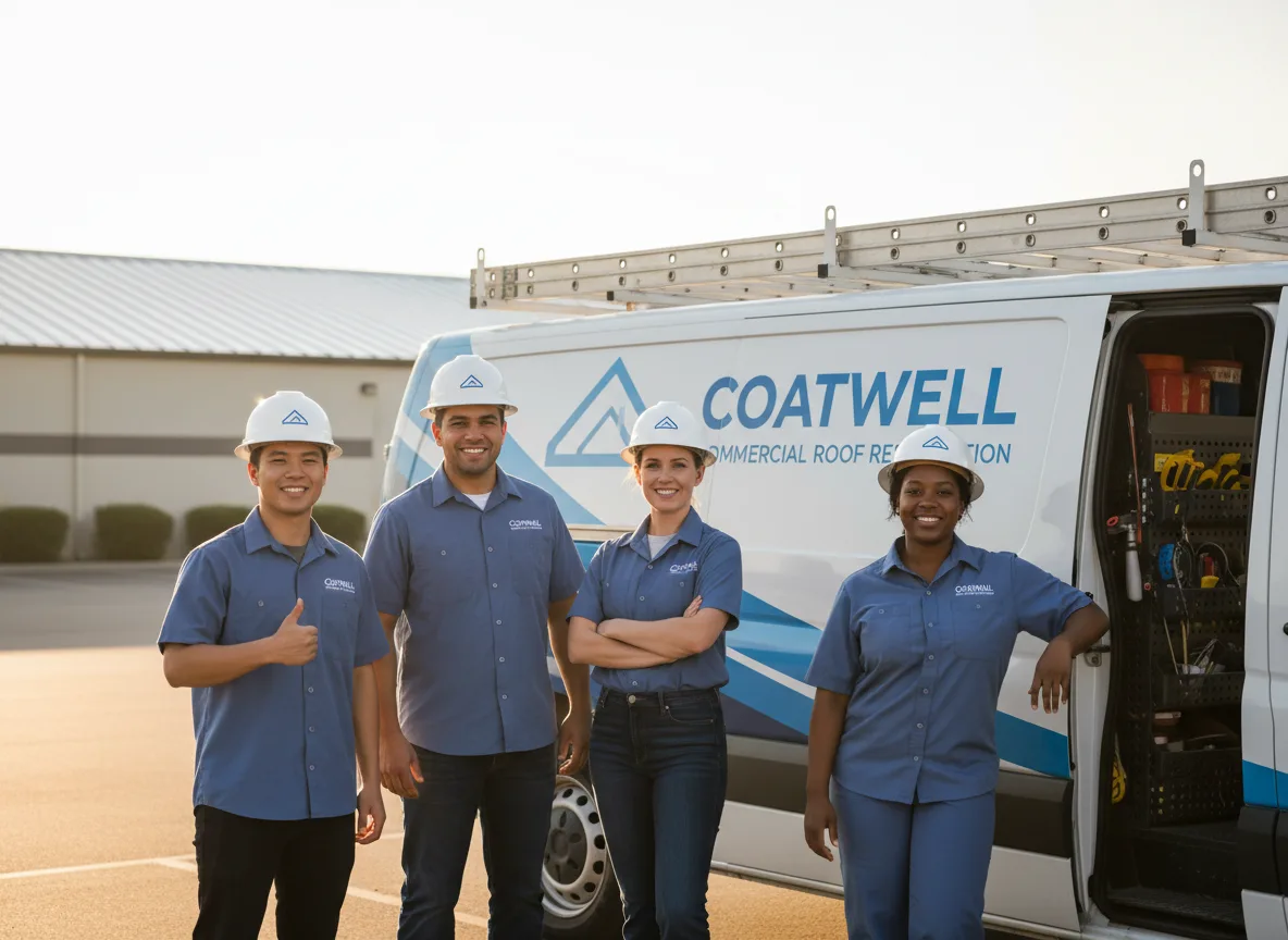 Commercial roof coating company in Thicket, TX