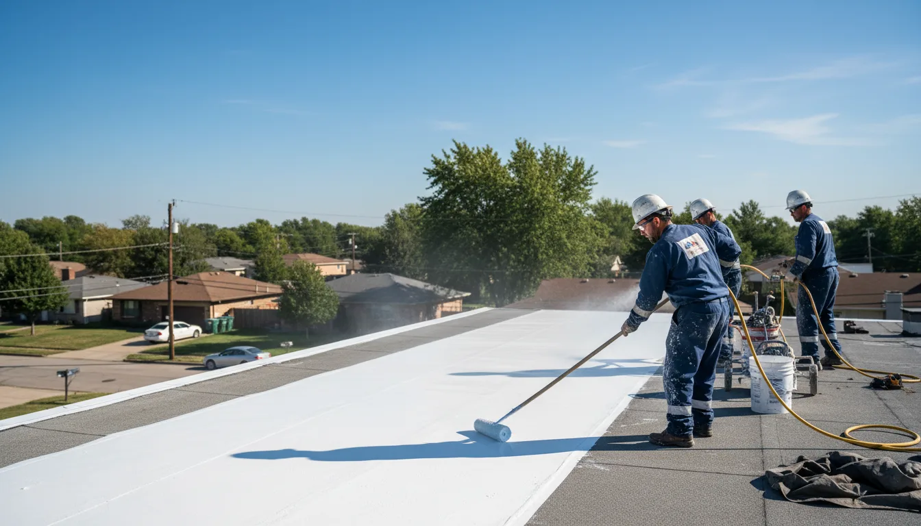 Commercial roof coating in Thicket, TX near me